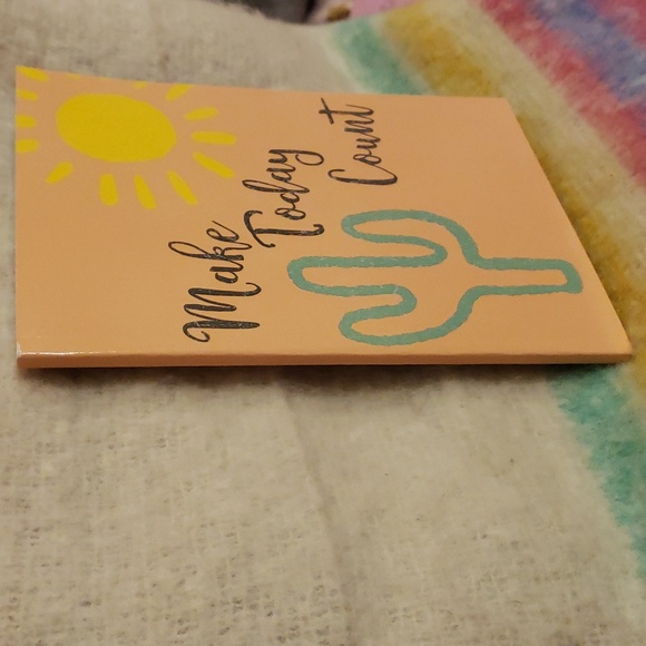 3/$10 CrownJewlz "Make Today Count" Cactus Sun Print Softcover Journal Notebook - Picture 4 of 11